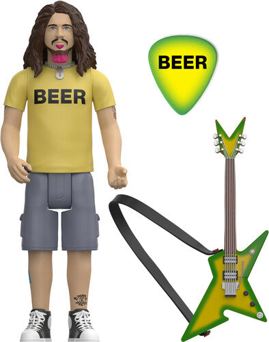 Dimebag Darrell - Dimebag Darrell - ReAction Figures Wv2- Dimebag Darrell (BEER Shirt) (Action Figure, Collectible) | Action Figure