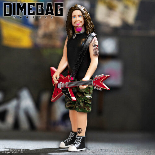 Dimebag Darrell | Super7 - Dimebag Darrell - ReAction Figures Wv1 - Dimebag Darrell (Culprit) (Action Figure) | Action Figure