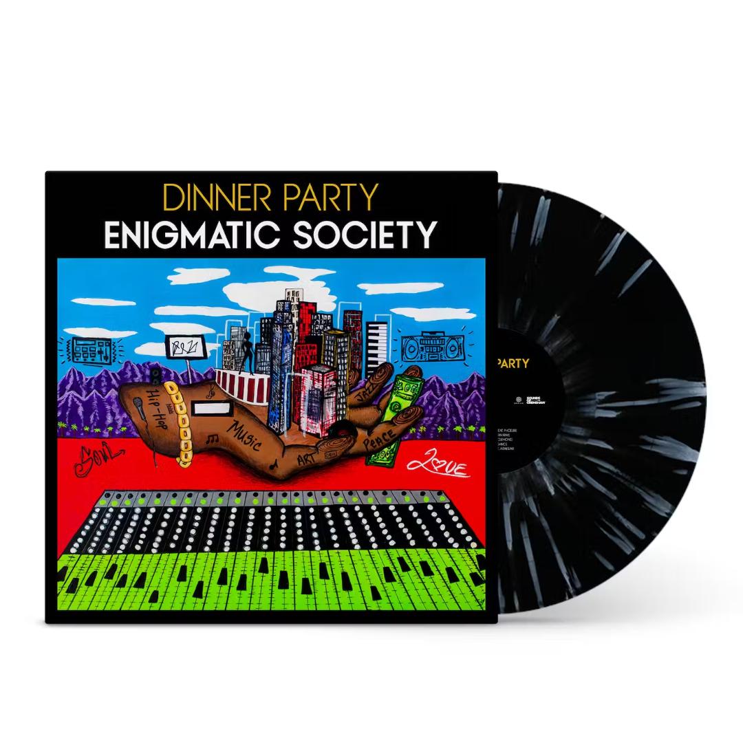 Dinner Party | Enigmatic Society (Black W/ White Splatter) [Explicit Content] | Vinyl