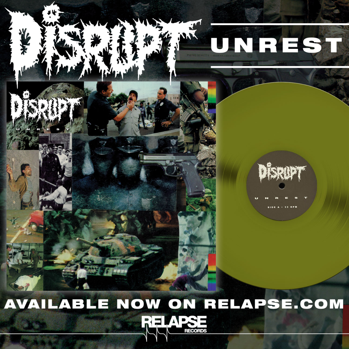 Disrupt | Unrest (Colored Vinyl, Swamp Green) | Vinyl