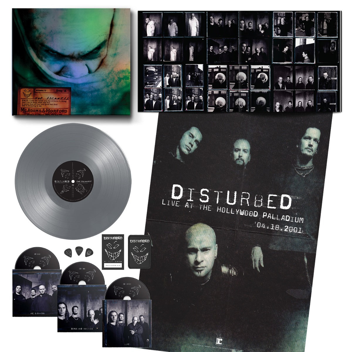 Disturbed | The Sickness [Explicit Content] (Boxed Set, Silver Colored Vinyl) (3 Cd's) | Vinyl