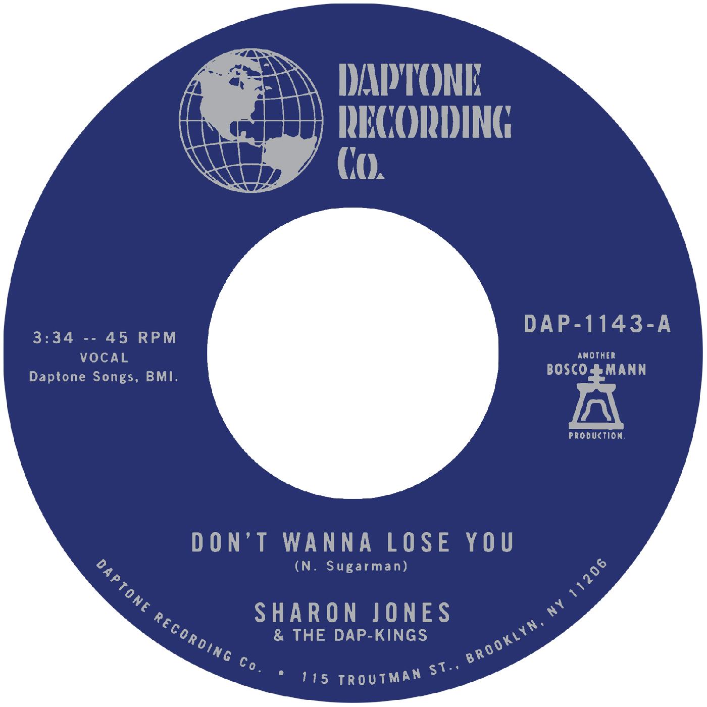 Sharon & The Dap-Kings Jones - Don't Want To Lose You b/w Don't Give a Friend a Number | Vinyl