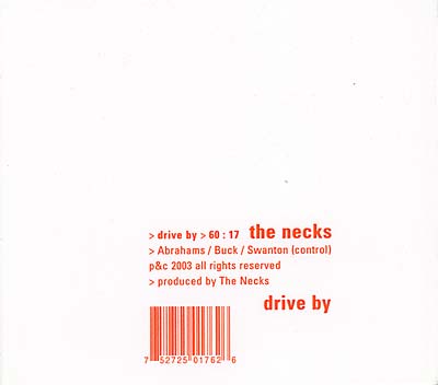 THE NECKS - Drive By | CD
