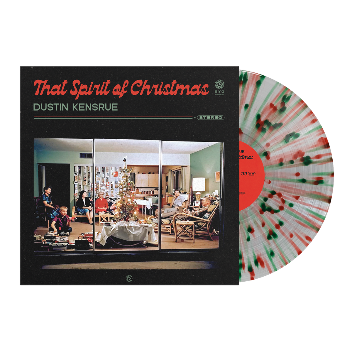 Dustin Kensrue - That Spirit of Christmas [Clear/Red/Green Splatter Vinyl] | Vinyl