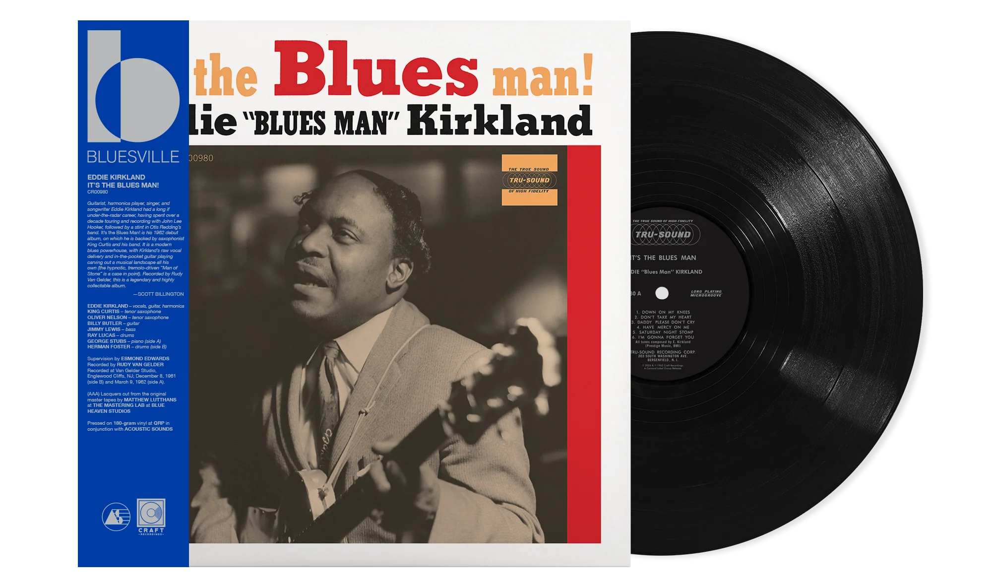 Eddie Kirkland - It's The Blues Man! (Bluesville Acoustic Sounds Series) [180G LP] | Vinyl