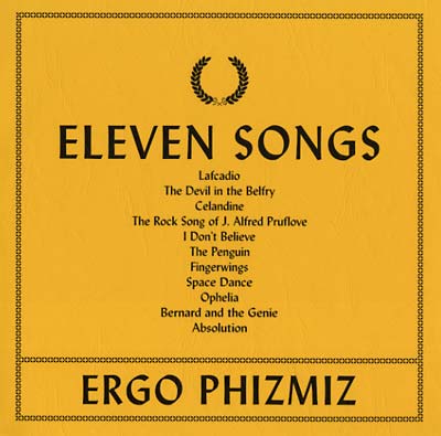 ERGO PHIZMIZ - Eleven Songs | Vinyl
