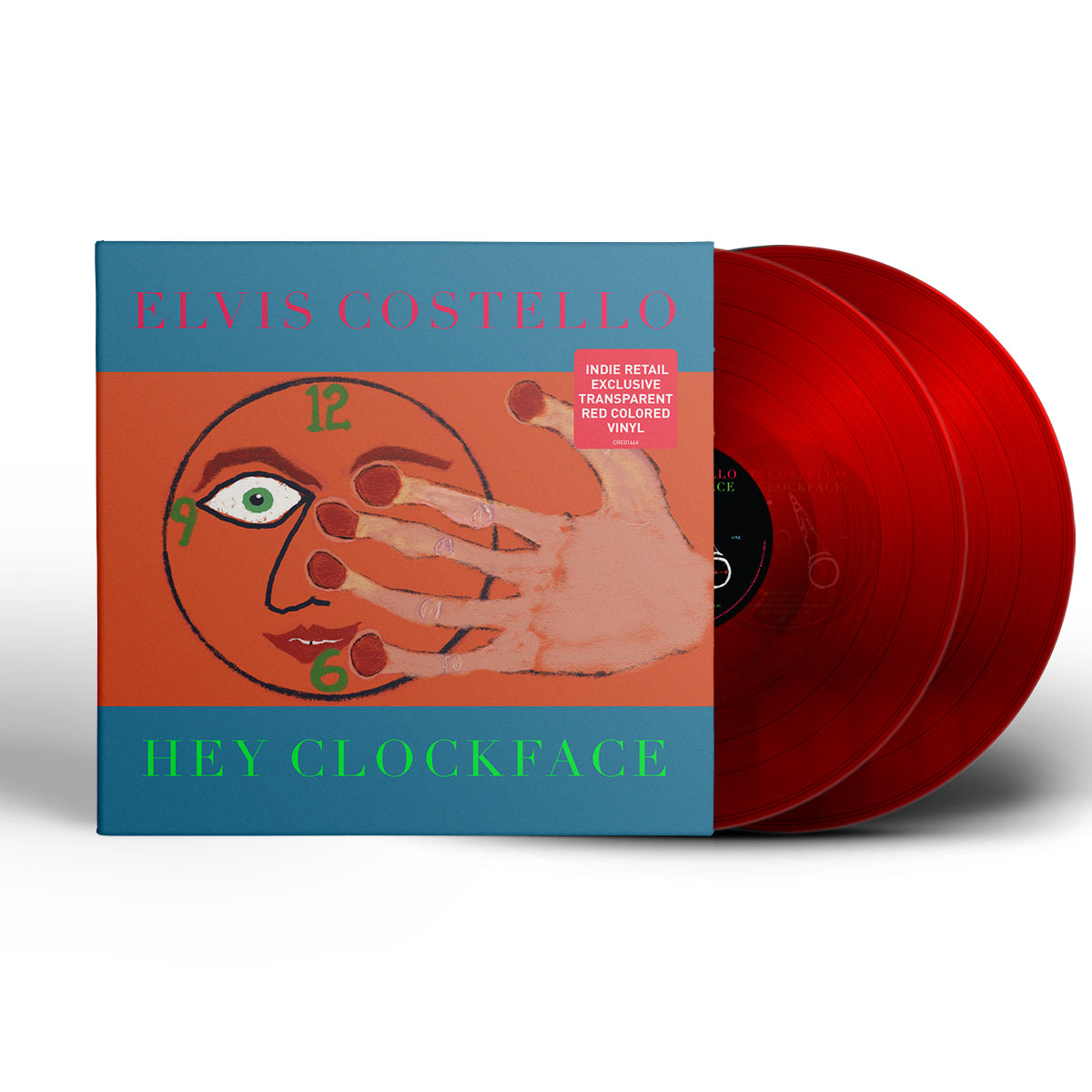 Elvis Costello | Hey Clockface (Gatefold LP Jacket, Clear red Vinyl, Indie Exclusive) | Vinyl