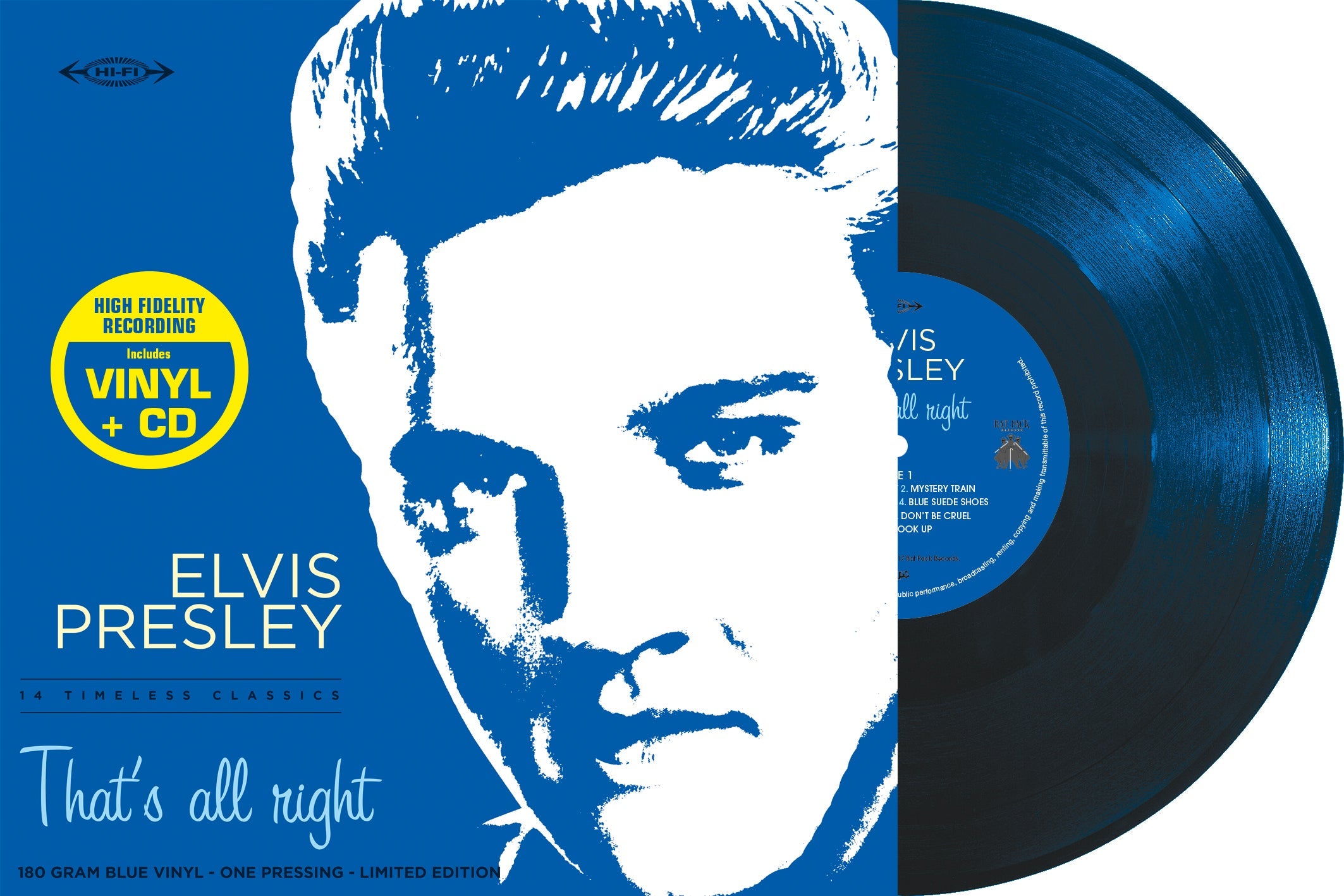 Elvis Presley - 33 Tours - That'S All Right (Blue Vinyl + CD) | Vinyl