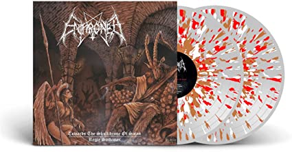 ENTHRONED - TOWARDS THE SKULLTHRONE / REGIE SATHANAS (CLEAR VINYL WITH BROWN/RED/WHITE SPLATTER) | Vinyl