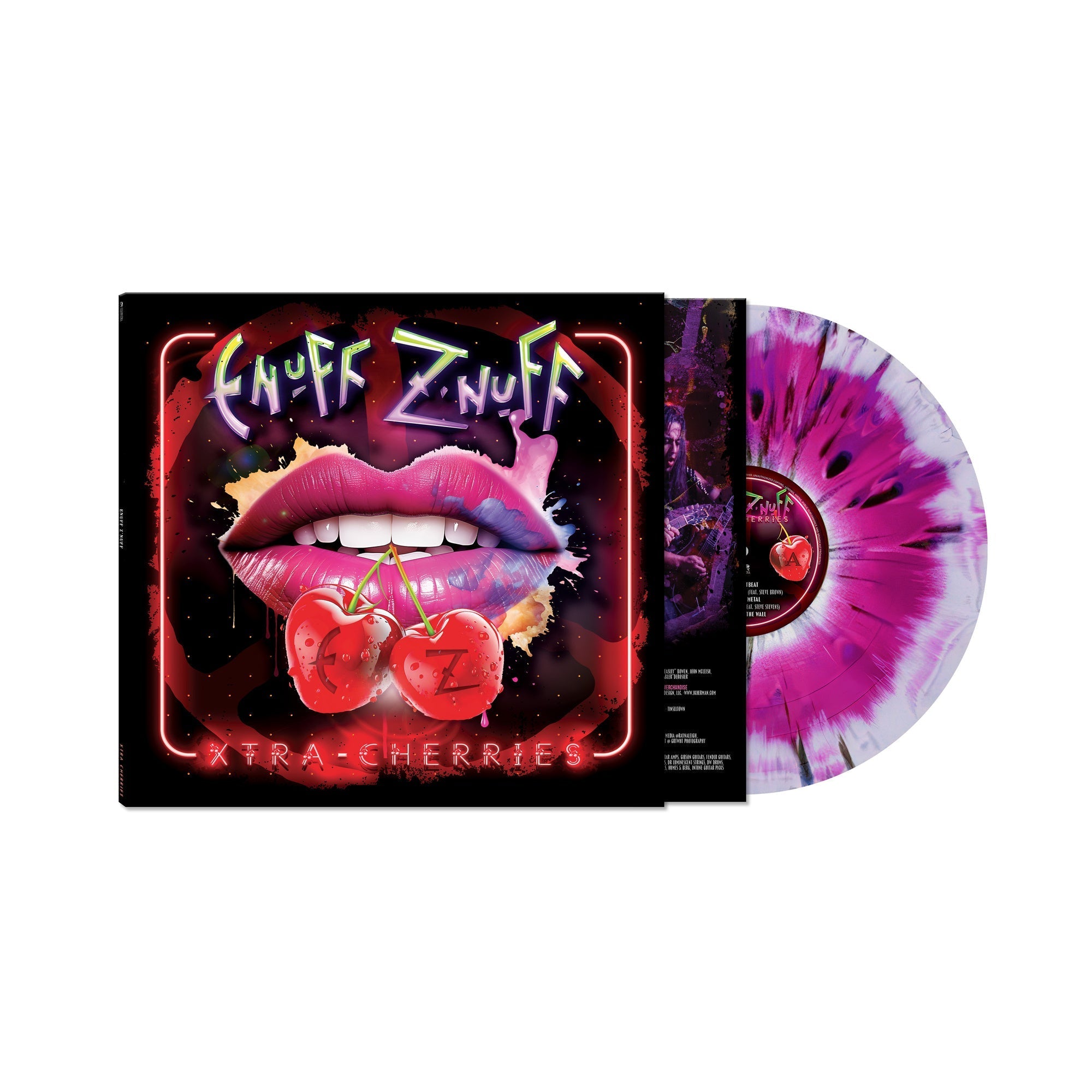 Enuff Z¿Nuff | Xtra Cherries [Black Pink & White Splatter Haze Vinyl] | Vinyl