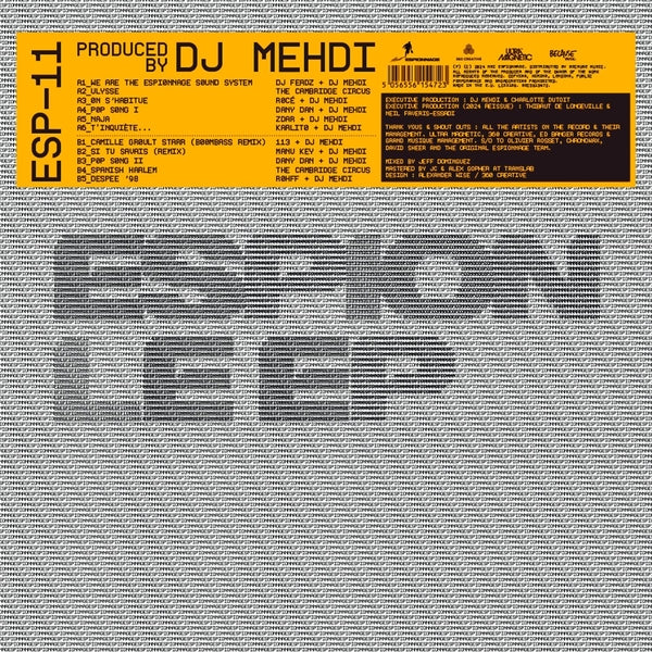 Dj Mehdi | Espion Ep (Orange Vinyl) | Vinyl