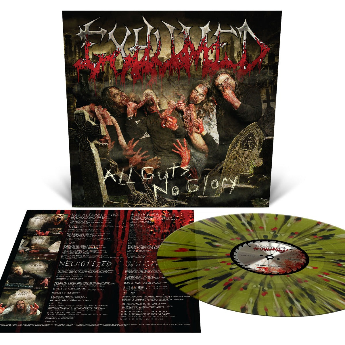 Exhumed - All Guts, No Glory (Swamp Green with Splatter) | Vinyl