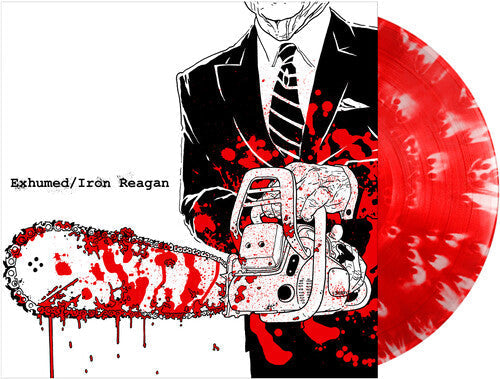 Exhumed/Iron Reagan - Split 12" [Red, White Splatter] | Vinyl