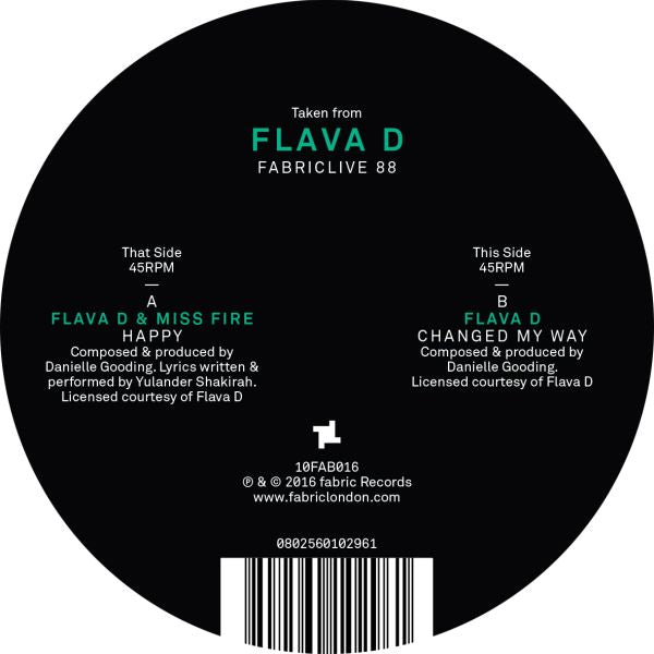Flava D - FABRICLIVE 88 Album Sampler Flava D | Vinyl