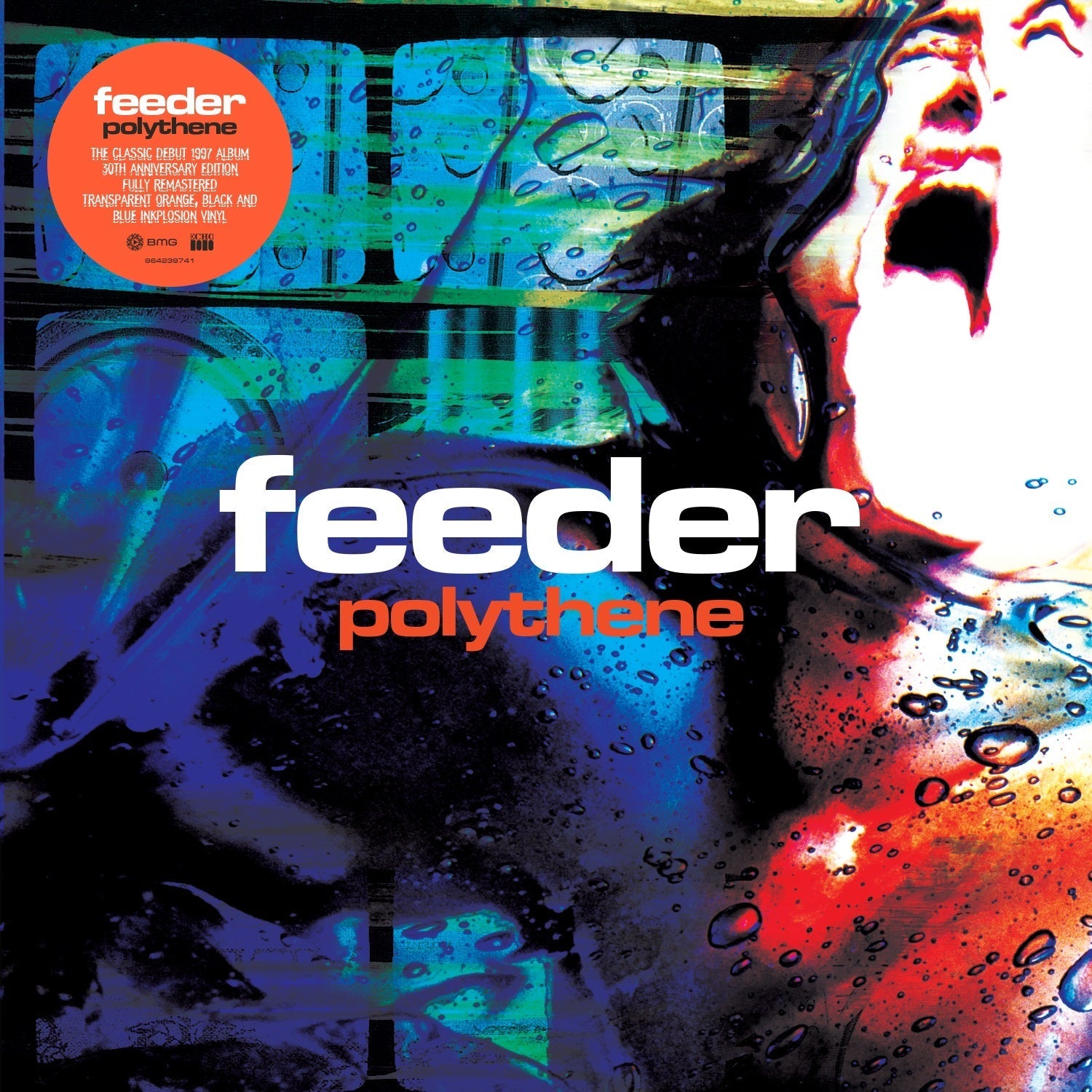 Feeder - Polythene (30Th Anniversary) [Transparent Orange/Black/Blue LP] | Vinyl