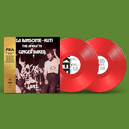 Fela Kuti - Fela Live With Ginger Baker (Colored Vinyl, Red, Gatefold LP Jacket) (2 Lp's) | Vinyl