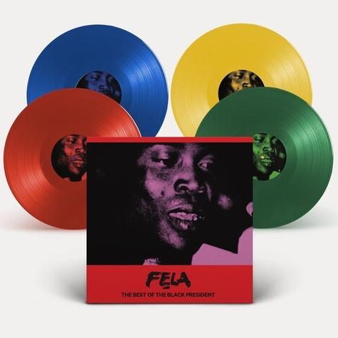 Fela Kuti - The Best of the Black President (Colored Vinyl, Red, Green, Blue, Yellow) (4 Lp's) | Vinyl