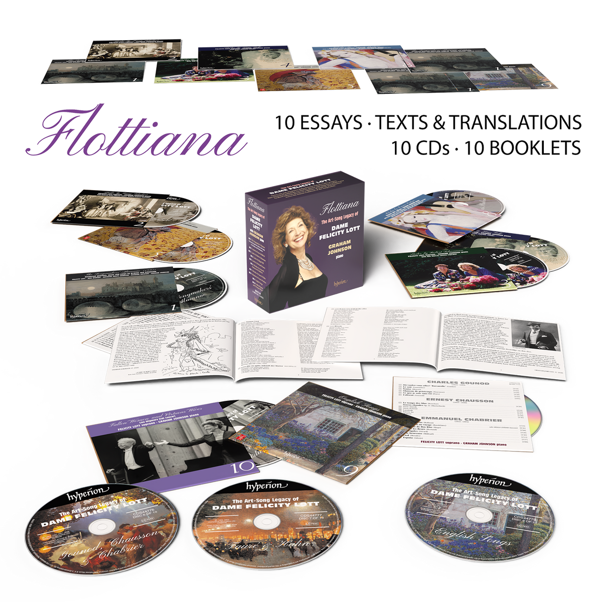 Felicity Lott/Graham Johnson - Flottiana: The Art-Song Legacy of Dame Felicity Lott [10CD Box Set] | CD