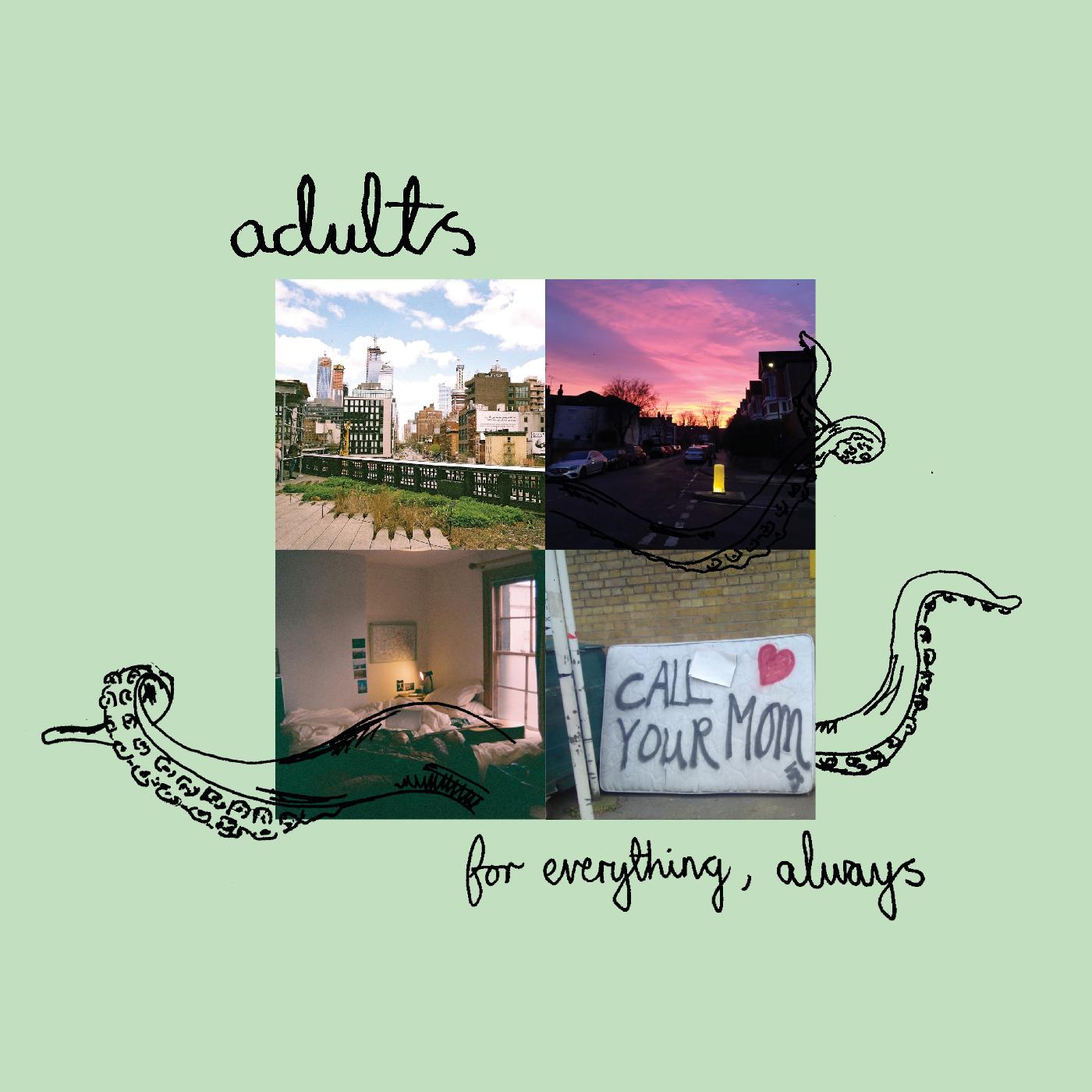 Adults | For Everything, Always (PINK VINYL) | Vinyl