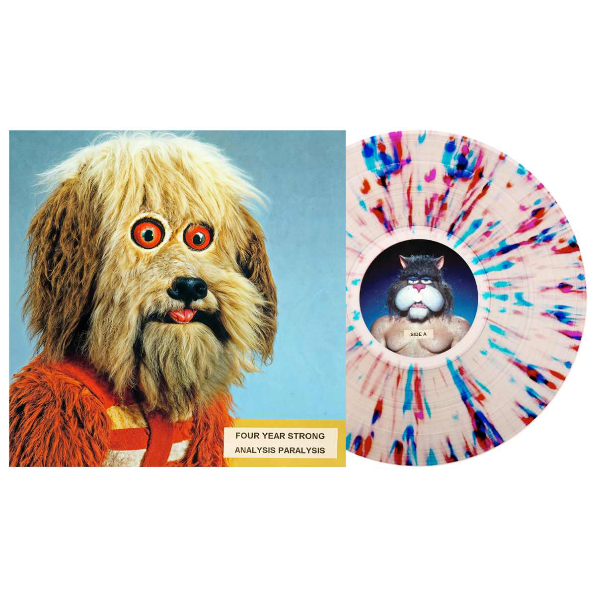 Four Year Strong | Analysis Paralysis (Milky Clear w/ Blue, Red & Purple Splatter Colored Vinyl) | Vinyl