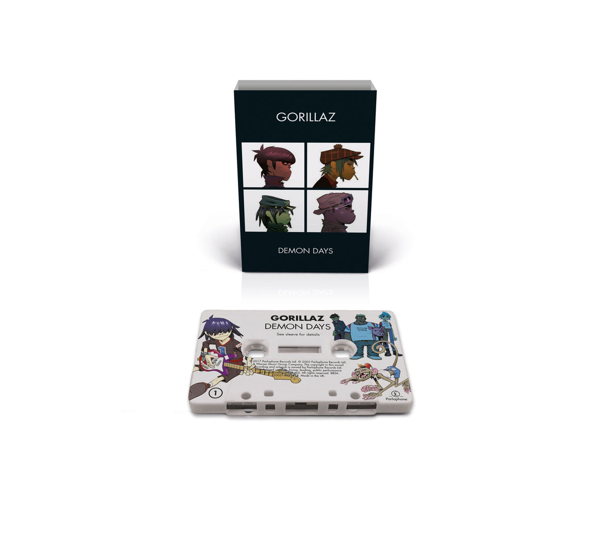 Gorillaz - Demon Days (Limited, Brick & Mortar Exclusive) [White Cassette With On Body Printing] | Cassette
