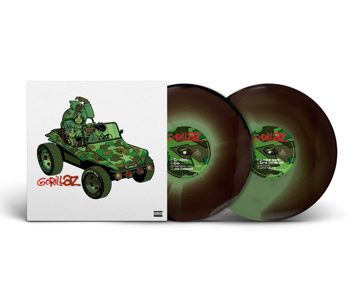 Gorillaz - Gorillaz (Limited, Brick & Mortar Exclusive) [Camouflage Green, Brown And Black Vinyl] [2LP] | Vinyl