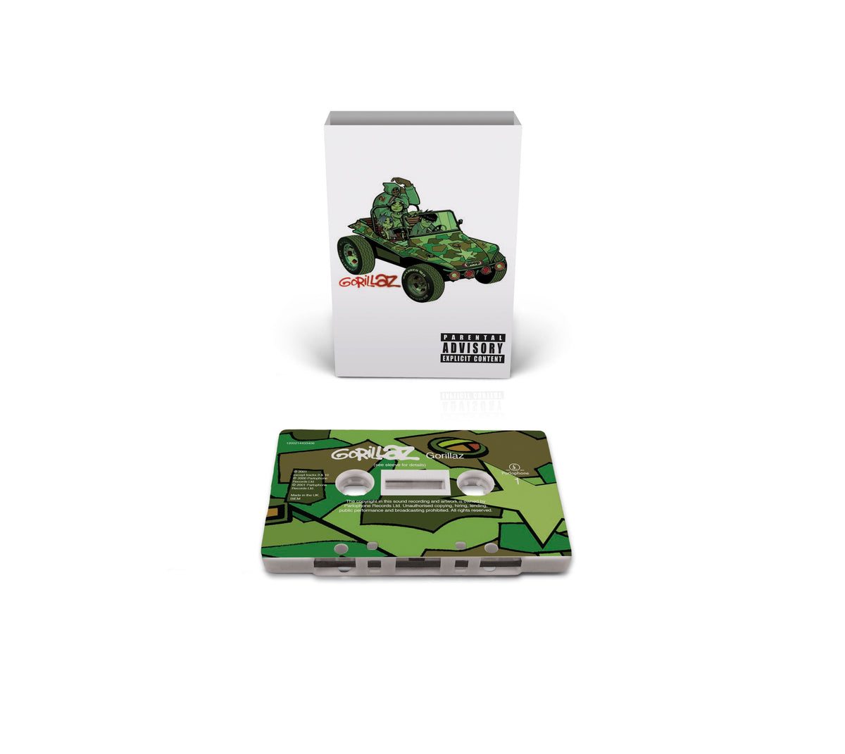 Gorillaz - Gorillaz (Limited, Brick & Mortar Exclusive) [White Cassette With Camouflage Print] | Cassette