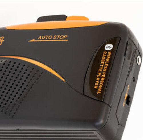 GPO - GPO Bluetooth Personal Cassette Player/Radio with Headphones (Bluetooth, Black) | Personal Cassette Player