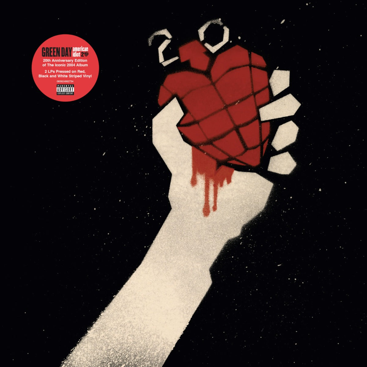 Green Day | American Idiot: 20th Anniversary Edition (Red & Black Splatter Colored Vinyl) (2 Lp) | Vinyl