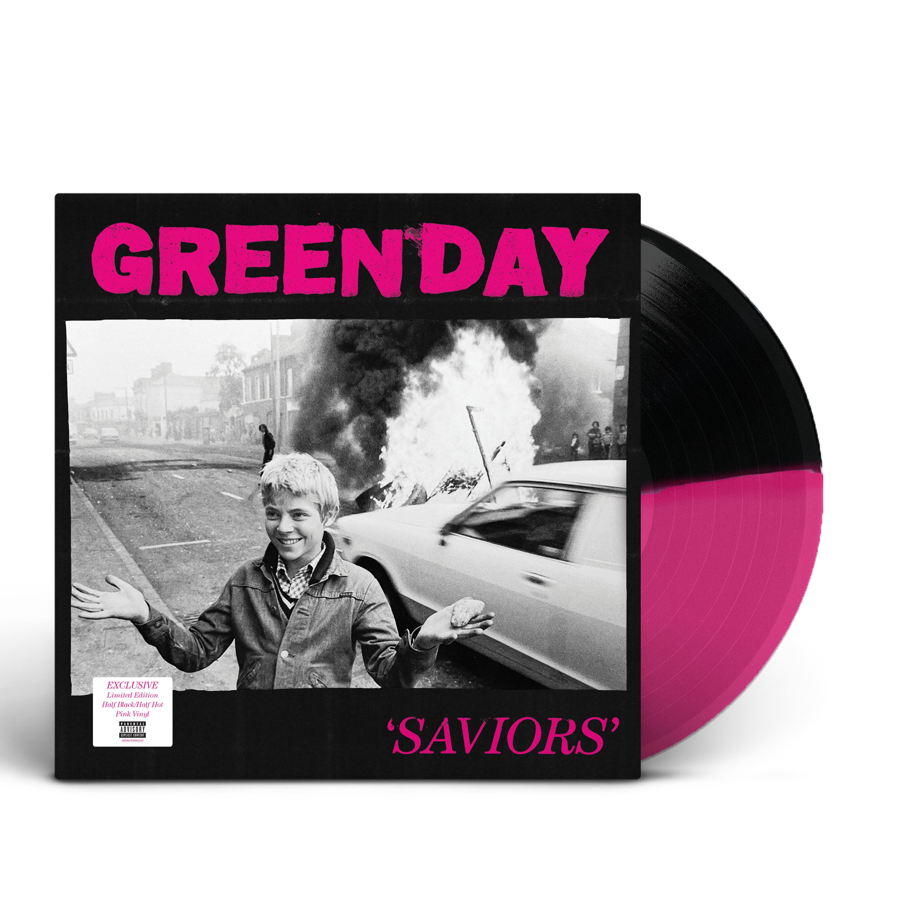 Green Day | Saviors (Magenta & Black Color Split Vinyl w/24"x36" Poster, Indie Exclusive) | Vinyl