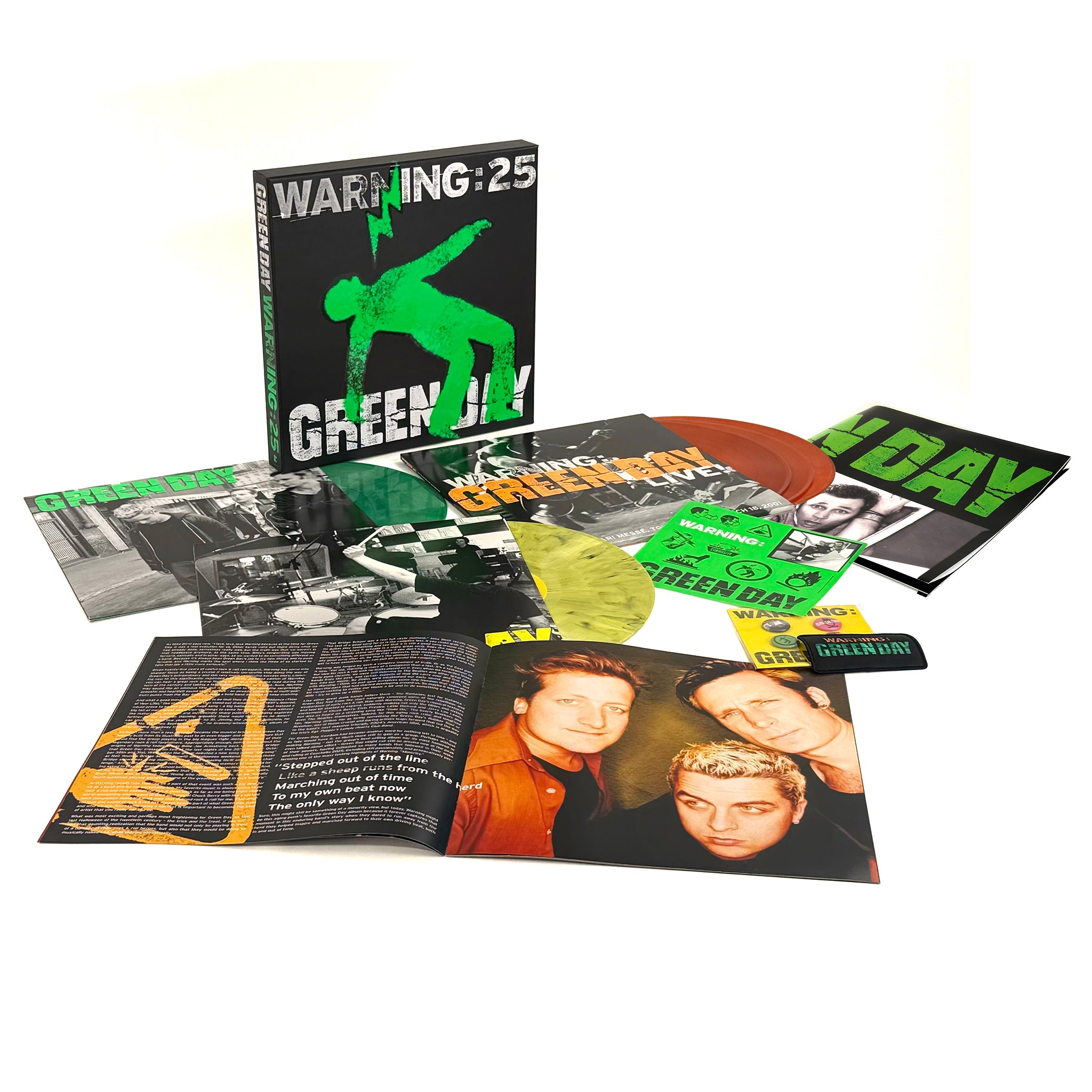 Green Day | Warning (25Th Anniversary Deluxe Edition) (Vinyl Box - Green/Yellow/Orange Vinyl) [3LP] | Vinyl