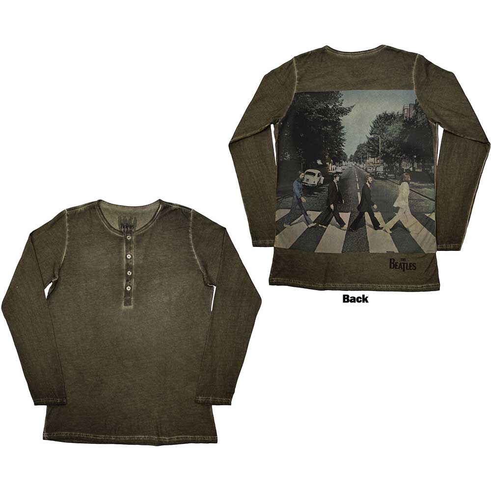 The Beatles - Abbey Road Back Print Stone Wash | Green