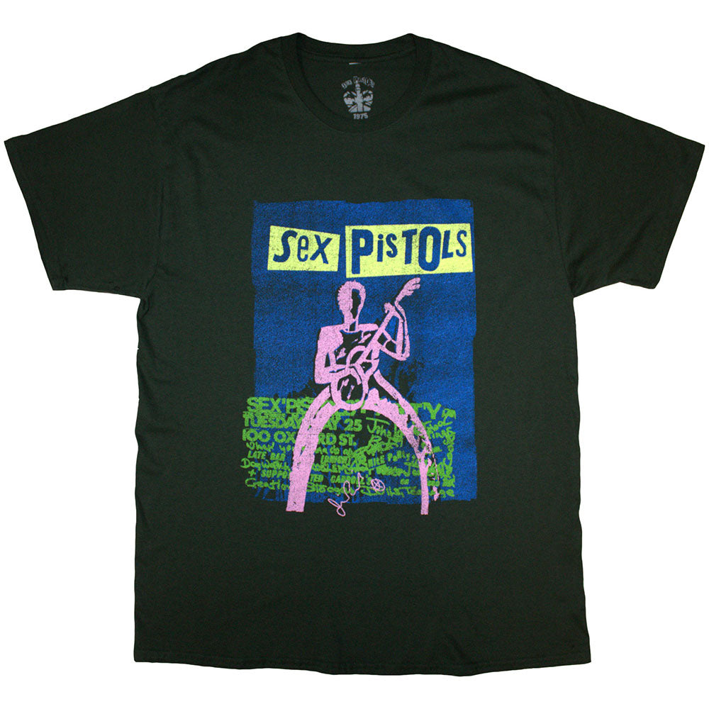 The Sex Pistols | Guitar Cartoon | Green