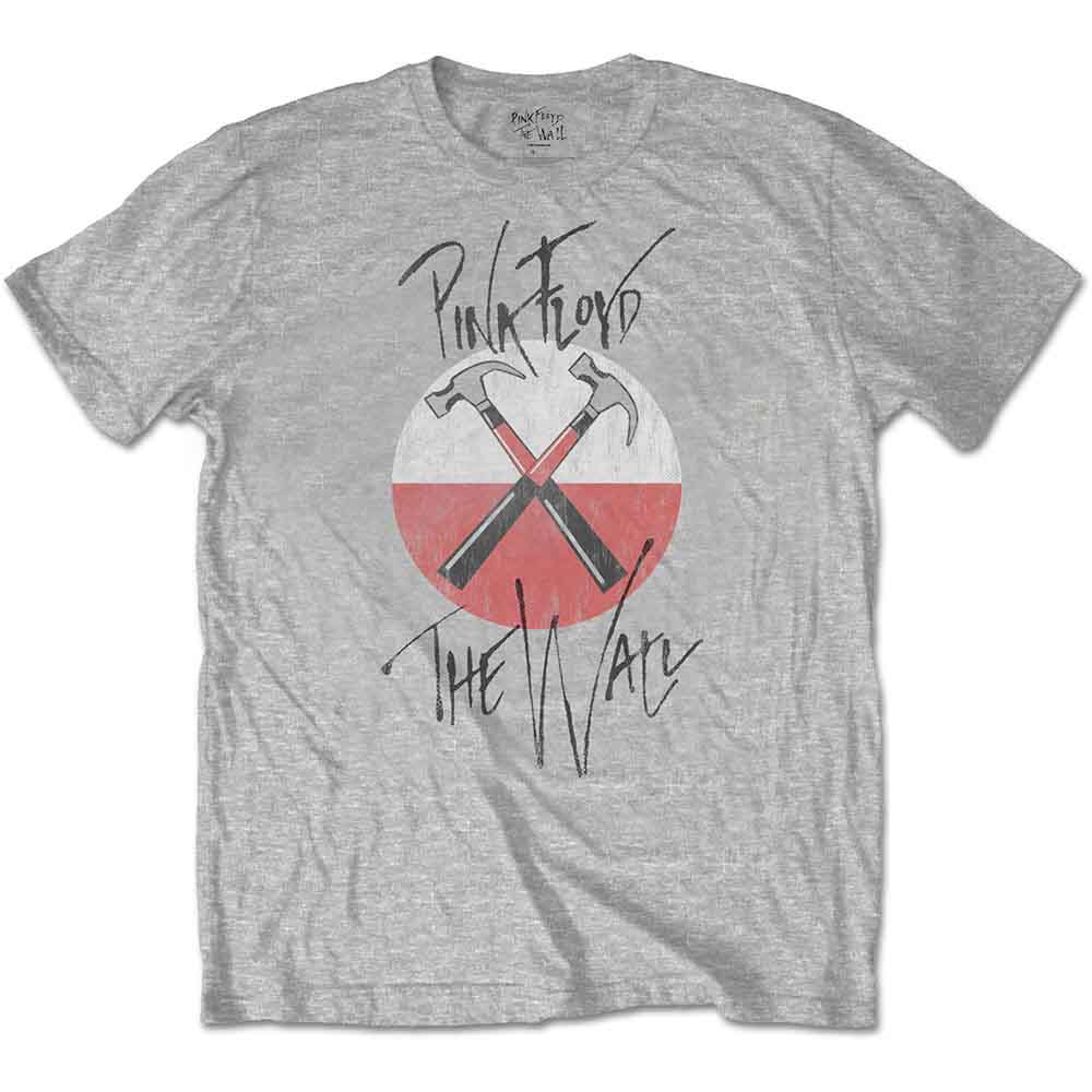 Pink Floyd - The Wall Faded Hammers Logo | T-Shirt Grey