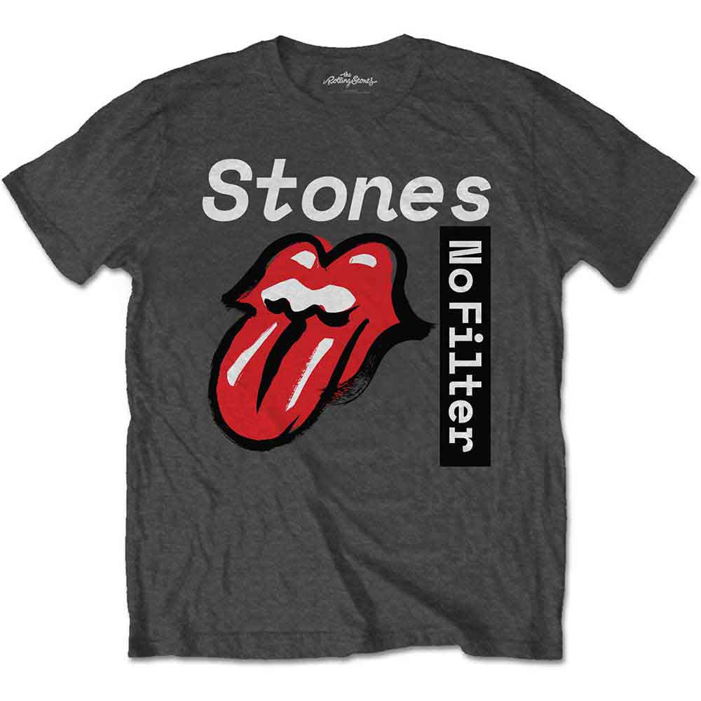 The Rolling Stones - No Filter Text | T-Shirt Grey
