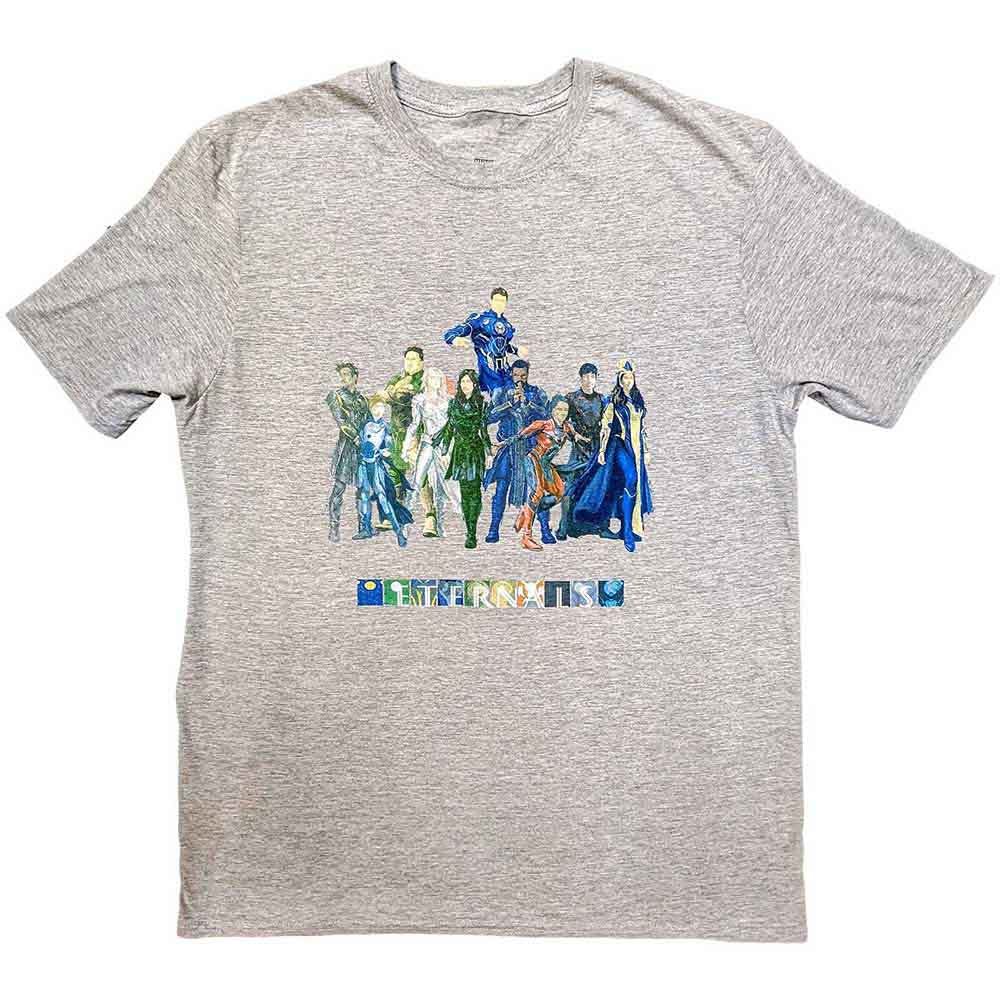 Marvel Comics - Eternals Colour Block Characters | T-Shirt Grey