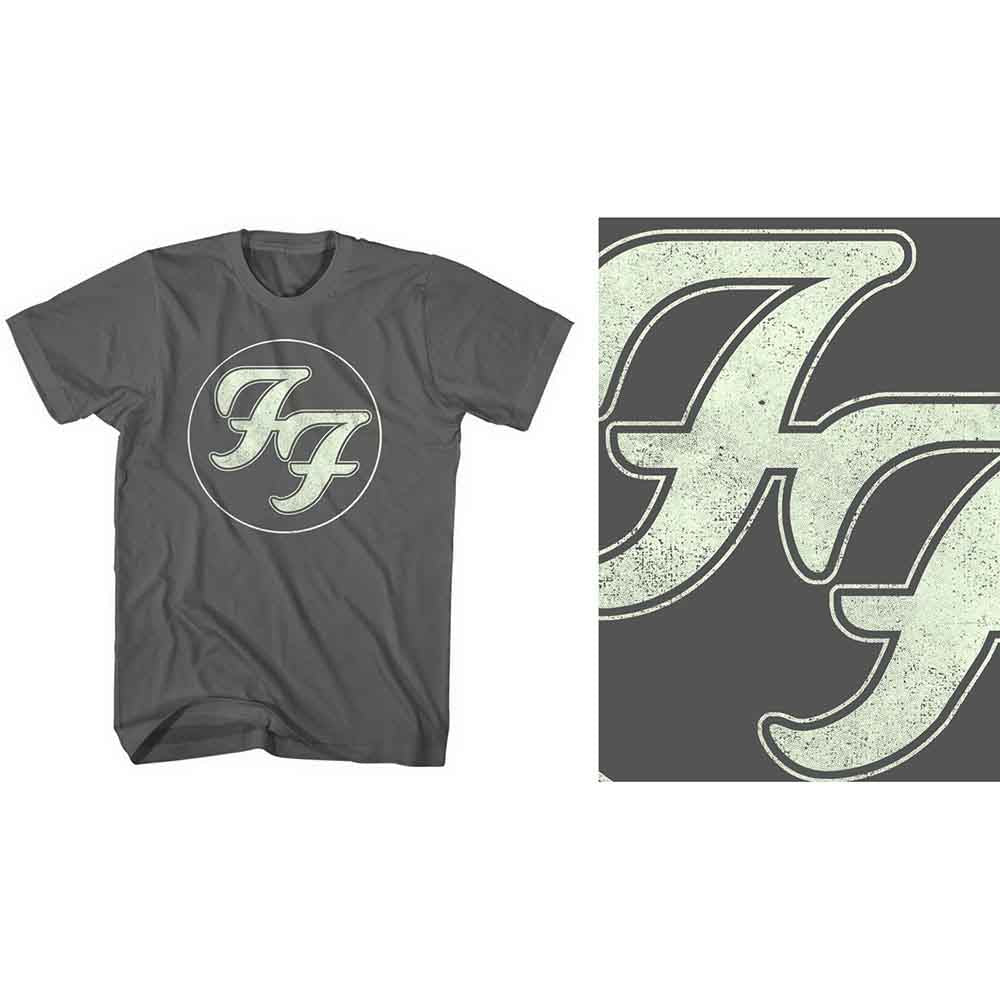 Foo Fighters - Gold FF Logo | T-Shirt Grey