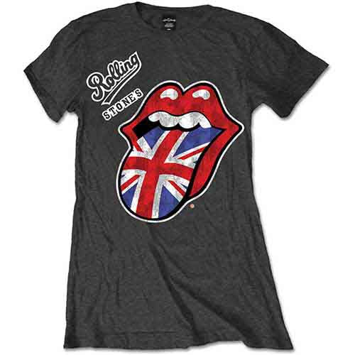 The Rolling Stones - Vintage British Tongue | T-Shirt Grey