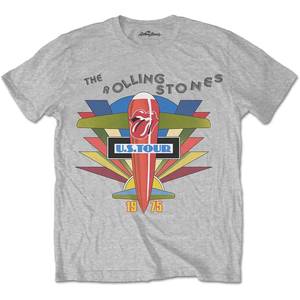The Rolling Stones - Retro US Tour 1975 | T-Shirt Grey