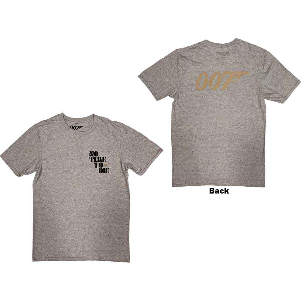 James Bond 007 - No Time To Die & Logo | T-Shirt Grey