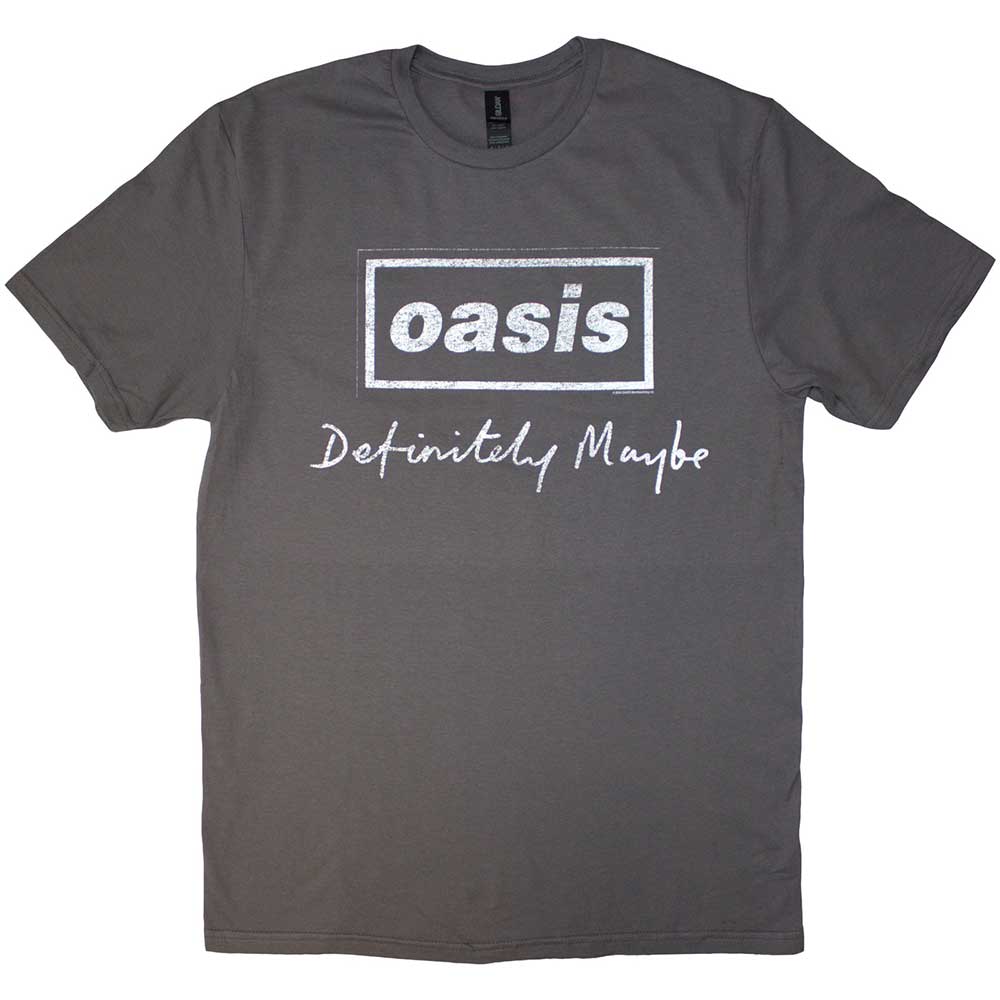 Oasis | Definitely Maybe Distressed Text Logo |