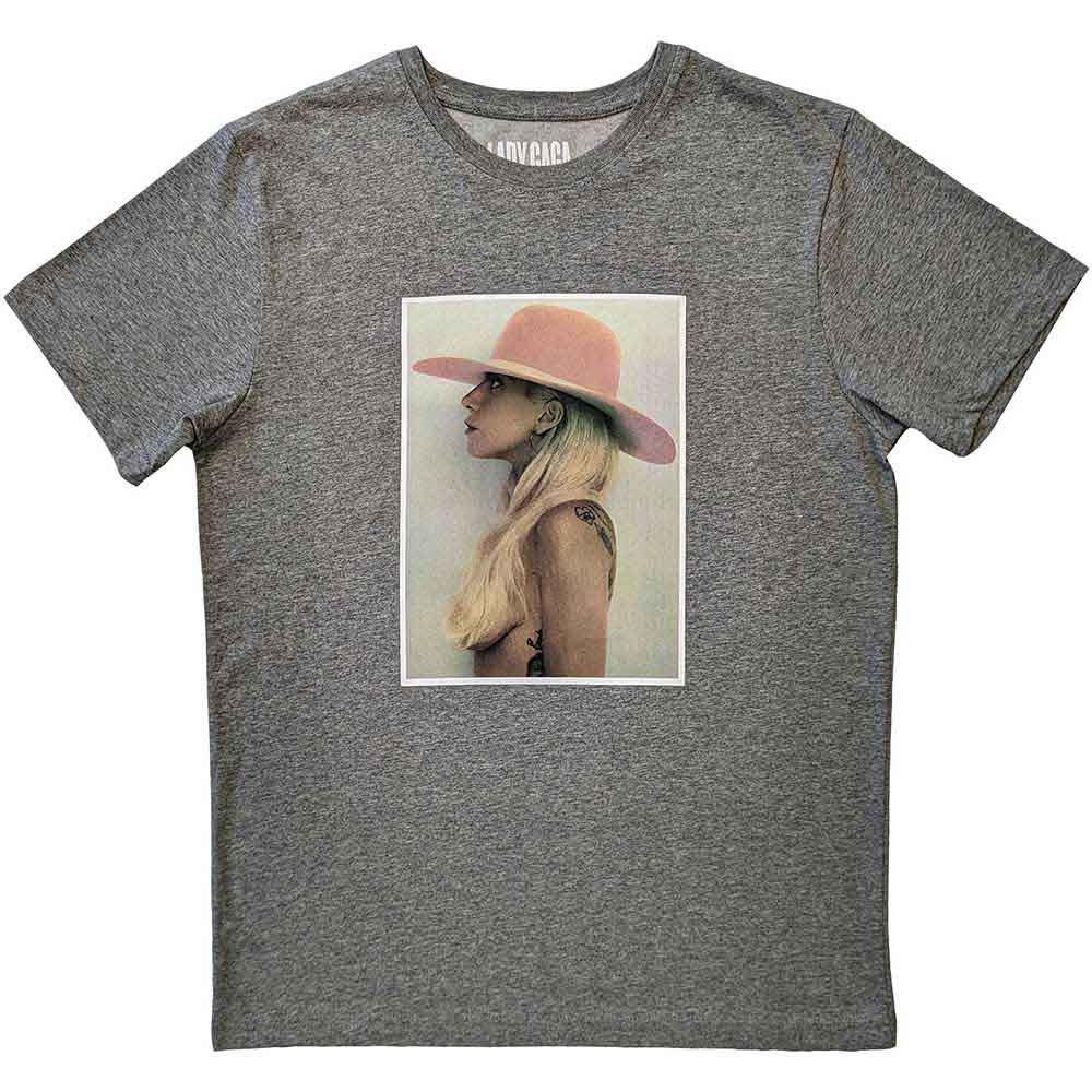 Lady Gaga - Pink Hat | T-Shirt Grey