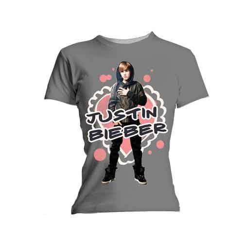 Justin Bieber - Cut Out Hearts | T-Shirt Grey