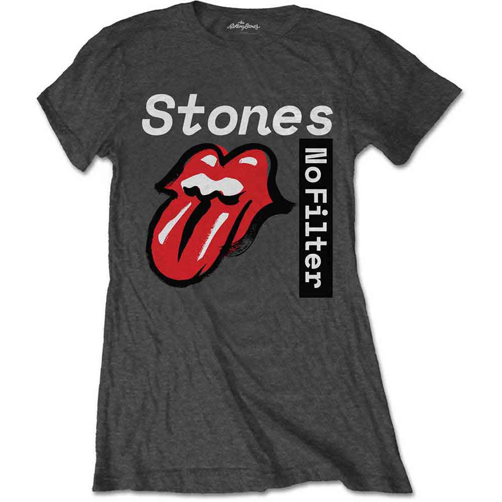 The Rolling Stones - No Filter Text | T-Shirt Grey