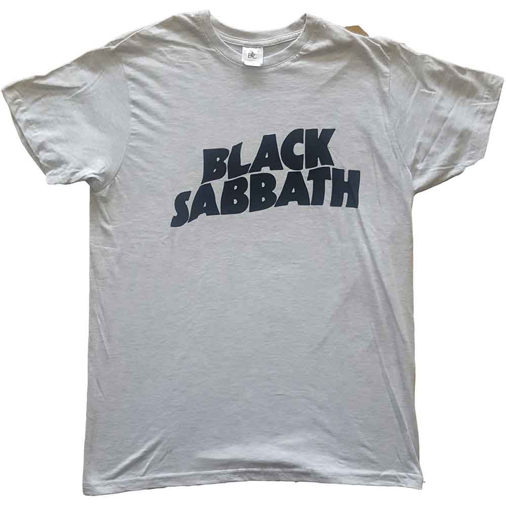 Black Sabbath - Black Wavy Logo | T-Shirt Grey