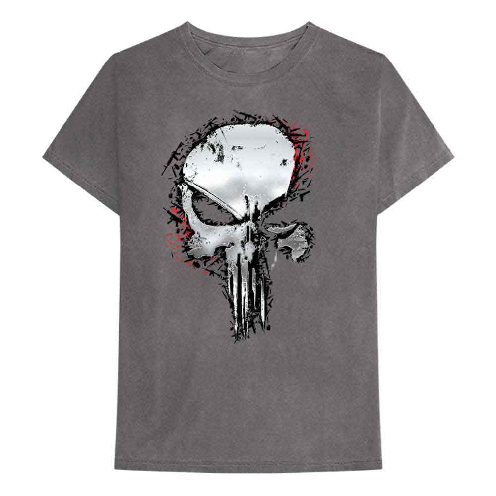 Marvel Comics - Punisher Metallic Skull | T-Shirt Grey
