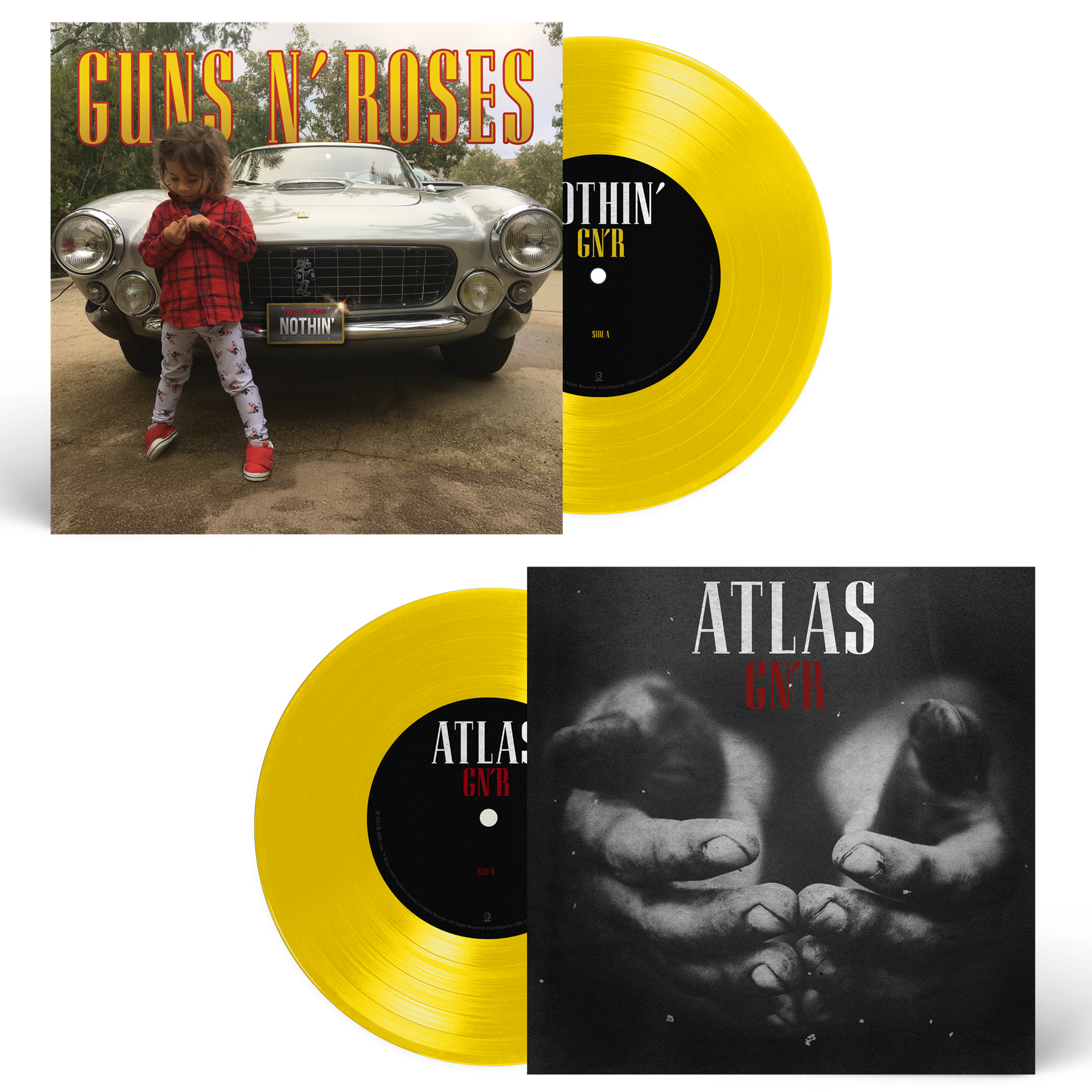 Guns N' Roses | Nothin' / Atlas [Canary Yellow 7" Single] | Vinyl