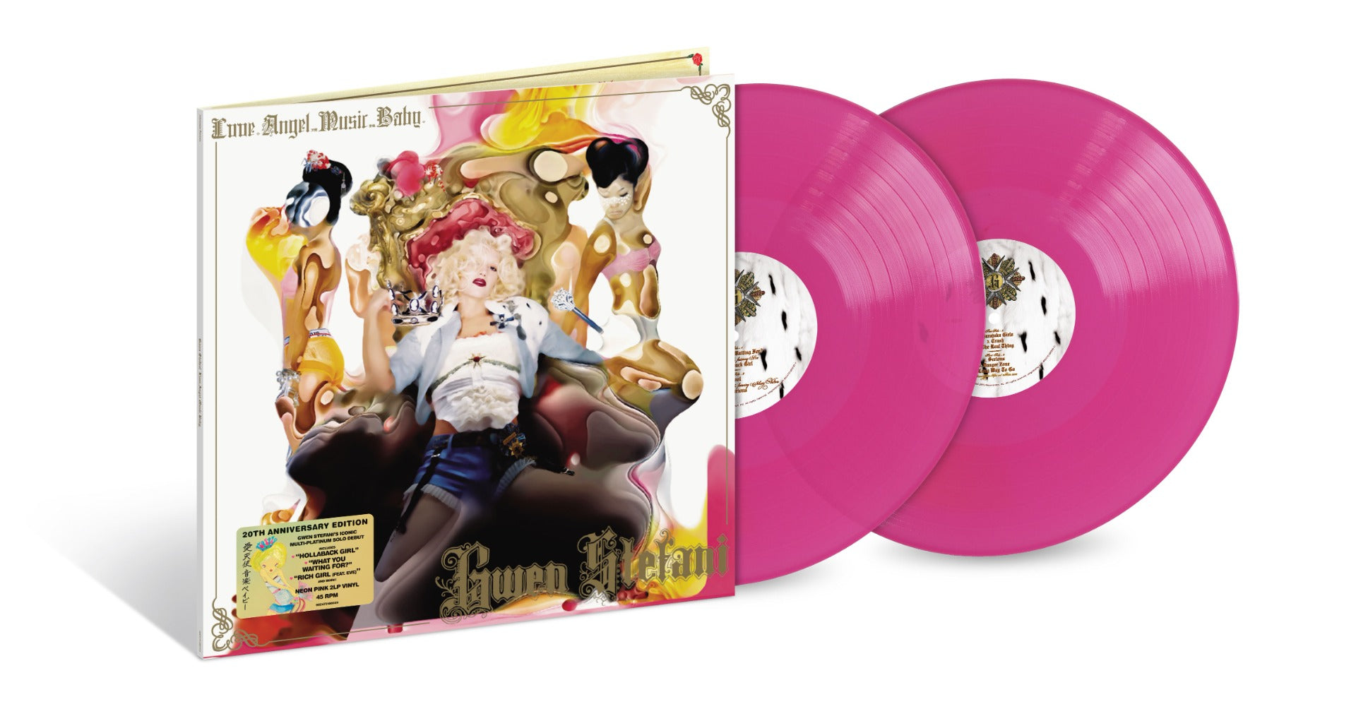 Gwen Stefani | Love, Angel, Music, Baby: 20th Anniversary (Limited Edition, Neon Pink Colored Vinyl) (2 Lp) | Vinyl