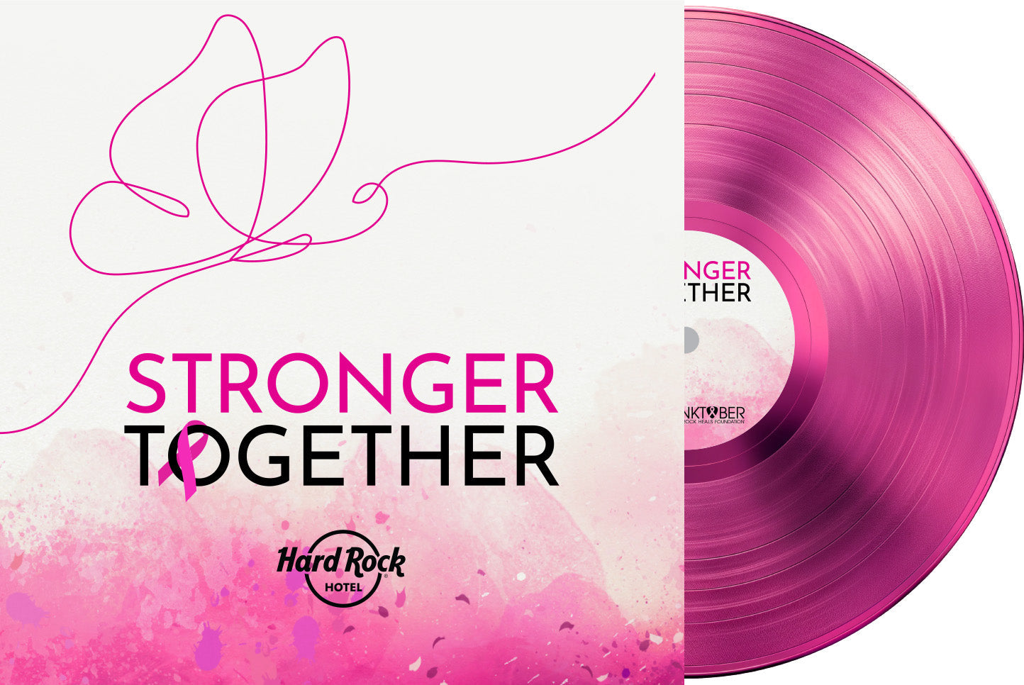 Hard Rock Hotel presents - Pinktober - Stronger Together (Translucent Pink Vinyl) | Vinyl
