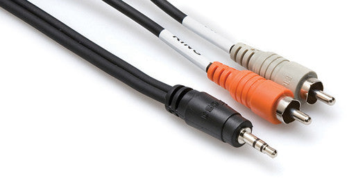 Hosa Technology - Hosa Stereo Breakout 3.5 MM TRS to Dual RCA 6 Ft | Audio Cable